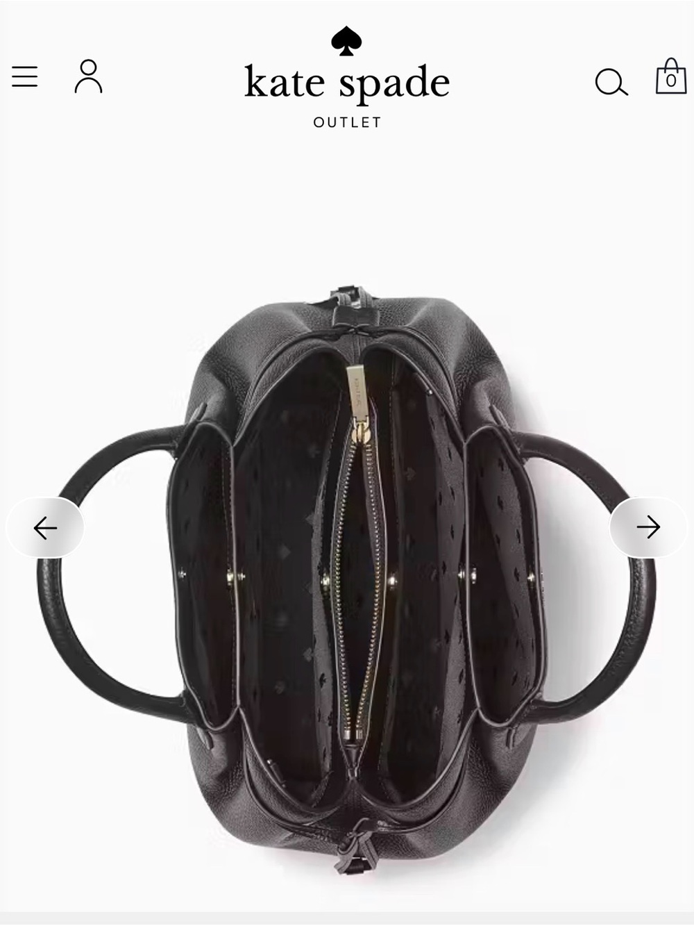 Kate Spade large dumpling in black - Picture 8 of 10